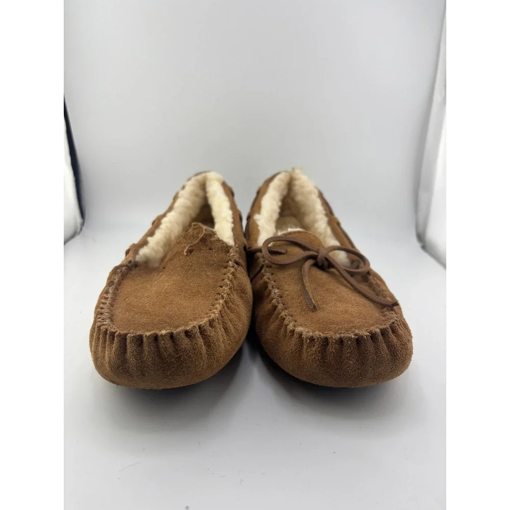 UGG Kids Dakota Moccasin Slippers Chestnut Suede 5296 Size 3 Kids